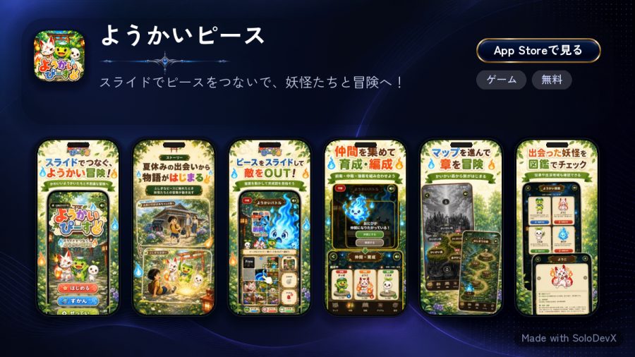Darkデザインで生成した紹介画像の例